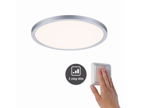 Plafoniera VariFit AREO LED DIM 16W 1400lm 3000K okrągła 230mm IP44 230V chrom matowy / tworzywo sztuczne - 4