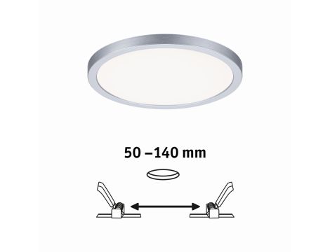 Plafoniera VariFit AREO LED DIM 13W 1200lm 4000K okrągła 175mm IP44 230V chrom matowy / tworzywo sztuczne - 6