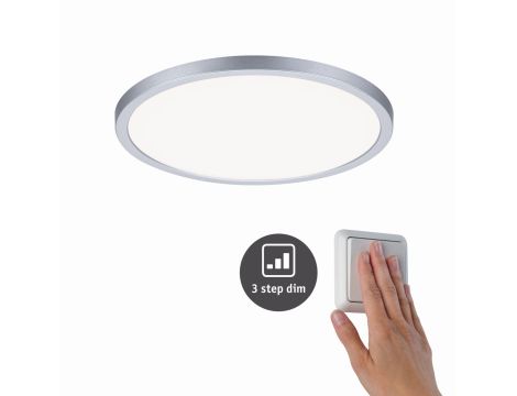 Plafoniera VariFit AREO LED DIM 16W 1400lm 4000K okragła 230mm IP44 230V chrom matowy / tworzywo sztuczne - 4