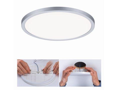 Plafoniera VariFit AREO LED DIM 16W 1400lm 4000K okragła 230mm IP44 230V chrom matowy / tworzywo sztuczne - 5