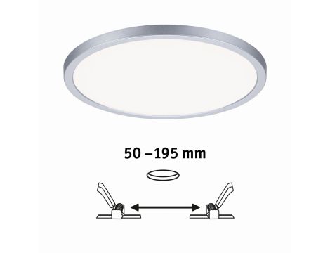 Plafoniera VariFit AREO LED DIM 16W 1400lm 4000K okragła 230mm IP44 230V chrom matowy / tworzywo sztuczne - 6
