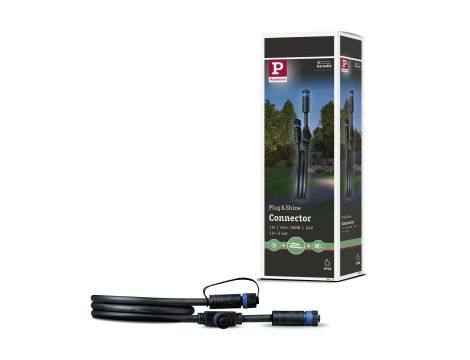Przewód połączeniowy Plug & Shine 1m 1in-2out IP68 24V czarny / tworzywo sztuczne - 6