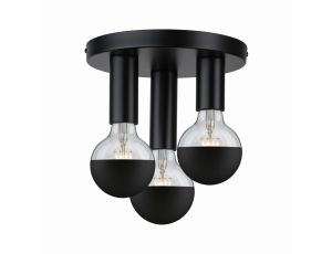 Lampa sufitowa Neordic Skogen plafon max.3x20W E27 230V czarny / metal - image 2