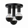 Lampa sufitowa Neordic Skogen plafon max.3x20W E27 230V czarny / metal - 3