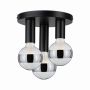 Lampa sufitowa Neordic Skogen plafon max.3x20W E27 230V czarny / metal - 4