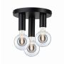 Lampa sufitowa Neordic Skogen plafon max.3x20W E27 230V czarny / metal - 7