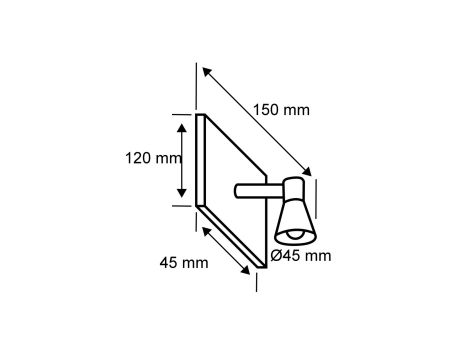 Oprawa ścienna AIK Neordic E27 max.1x40W 230V czarny  / metal - 3