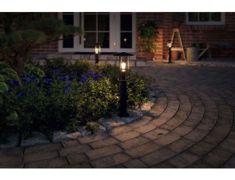 Oprawa ogrodowa CLASSIC max.15W E27 IP44 230V ciemnoszary / metal / szkło - 4