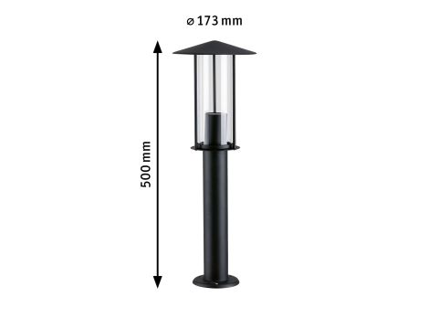 Oprawa ogrodowa CLASSIC max.15W E27 IP44 230V ciemnoszary / metal / szkło - 5