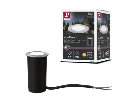 Oprawa do wbudowania HOUSE LED 2W 60lm 3000K IP67 okrągła 230V szczotkowane zelazo / stal nierdzewna - 5