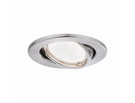 Oprawa wpuszczana max. 3xW GU10 230V ruchoma 3-częściowy zestaw bez źródła Żelazo szczotkowane - 3