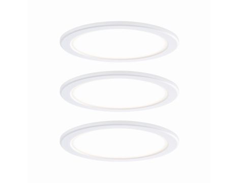 Zestaw opraw meblowych z zasilaczem LED 3x 3,5W 2700K Biały - 2