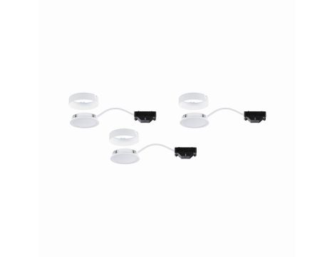 Zestaw opraw meblowych z zasilaczem LED 3x 3,5W 2700K Biały - 4