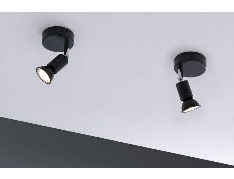 Oprawa ścienno-sufitowa CAROLINA GU10 max. 1x10W IP44 230V antracyt / chrom - 3