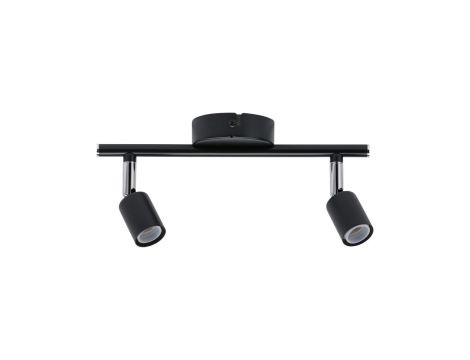 Oprawa ścienno-sufitowa CAROLINA GU10 max. 2x10W IP44 230V antracyt / chrom