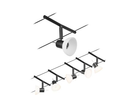 System linkowy zestaw Sheela max5x10W GU5,3 Czarny mat/Chrom 12V DC 60VA twszt/metal - 4