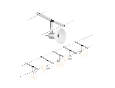 System linkowy zestaw Sheela max5x10W GU5,3 Chrom mat/Chrom 12V DC 60VA twszt/metal - 5