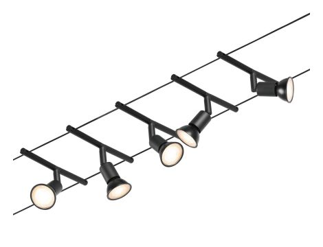 System linkowy zestaw Salt max5x10W GU5,3 Czarny mat/Chrom 12V DC 60VA twszt/metal - 2