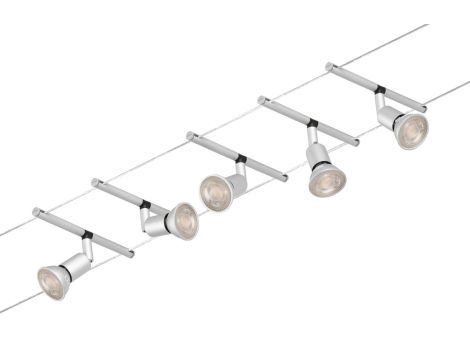 System linkowy zestaw Salt max5x10W GU5,3 Chrom mat/Chrom 12V DC 60VA twszt/metal - 3