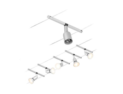 System linkowy zestaw Salt max5x10W GU5,3 Chrom mat/Chrom 12V DC 60VA twszt/metal - 5