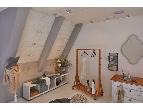 System linkowy zestaw Mac II max 5x10W GU5,3 12V DC 2 x 5 metrów chrom mat / chrom - 5