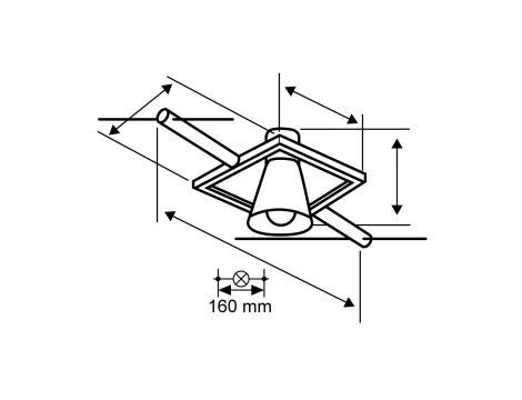 System linkowy spot Mac II max1x10W GU5,3 Biały mat/Chrom 12V DC 60VA twszt/metal - 2