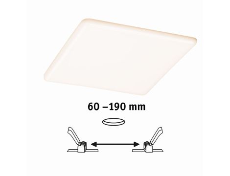 Panel wpuszczany HomeSpa Veluna VariFit SH Zigbee 17W 3000-6500K 1300lm 215mm IP44 satyna / tworzywo sztuczne - 7