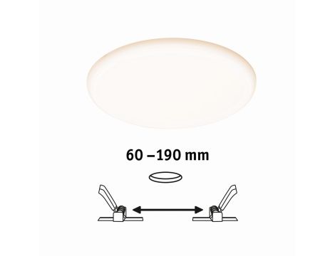 Panel wpuszczany HomeSpa Veluna VariFit SH Zigbee 17W 3000-6500K 1300lm 215x215mm IP44 satyna / tworzywo sztuczne - 7