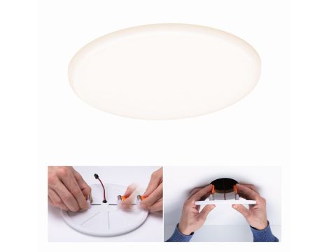 Panel wpuszczany HomeSpa Veluna VariFit SH Zigbee 15W 3000-6500K 1000lm 185mm satyna / tworzywo sztuczne - 6