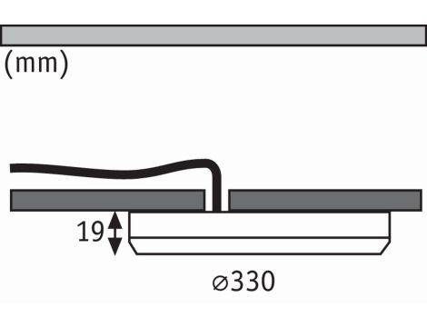 Panel 2w1 Cover-it 24W 4000K 330mm 230V Biały-mat/Tworzywo sztuczne - 8