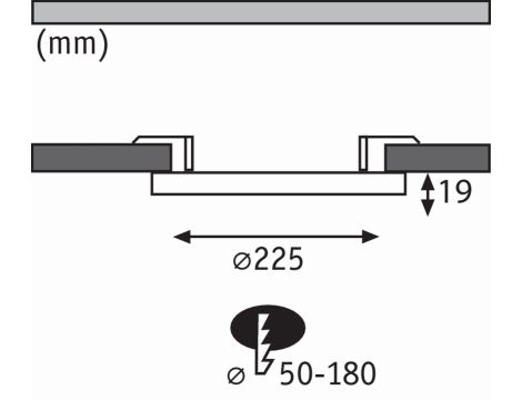 Panel 2w1 Cover-it 18W 4000K 225mm 230V Biały-mat/Tworzywo sztuczne - 10