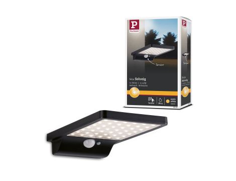 Oprawa elewacyjna SOLVEIG LED solar 3000K 338lm czujnik ruchu+ zmierzchu IP44 czarny - 7