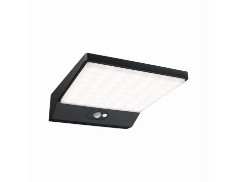 Oprawa elelewacyjna RONEA LED 12W czujnik ruchu 180x250mm 3000K IP54 230V ciemno szary aluminium