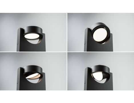 Oprawa elewacyjna SWIVEA Led 8W 3000K IP44 460lm 230V ciemny szary/ aluminium - 9