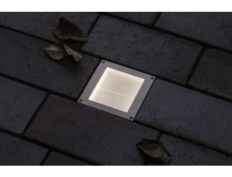 Oprawa dogruntowa BRICK LED 3000K 25lm z czujnikime zmierzchu 100x100mm IP68 230V aluminium - 3