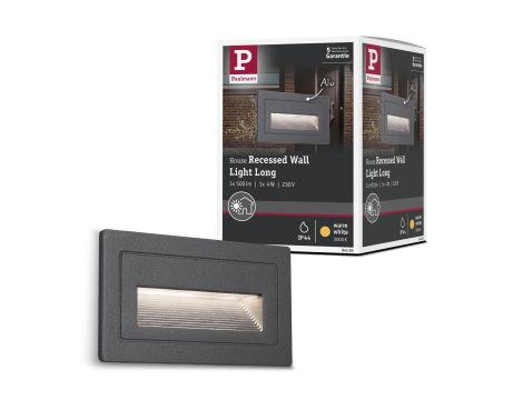 Oprawa elewacyjna LONG 4W 3000K IP44 230V czarny / aluminium - 7