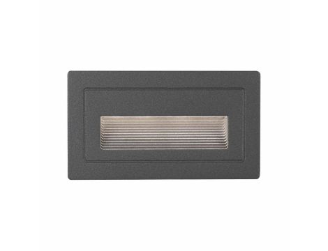 Oprawa elewacyjna LONG 4W 3000K IP44 230V czarny / aluminium - 2