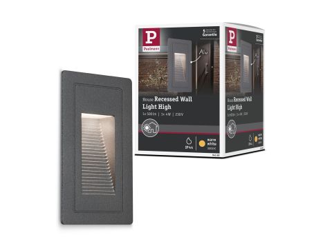 Oprawa elewacyjna HIGH 4W 3000K 500lm IP44 230V czarny / aluminium - 9