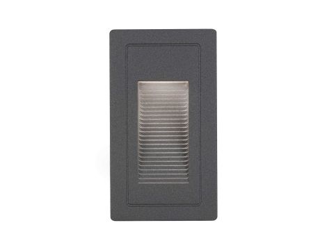 Oprawa elewacyjna HIGH 4W 3000K 500lm IP44 230V czarny / aluminium - 2