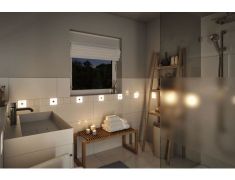 LumiTiles Extension Square 10x10cm 1x?W 2700K 12V Biały Tworzywo sztuczne/ Aluminium - 14