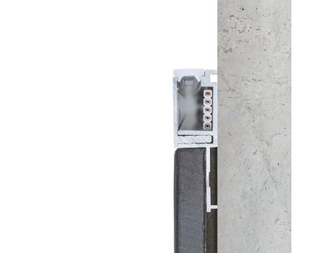 LumiTiles Border profil do wbudow 2m w zest dyfuzor Aluminium/Satynowy - 8