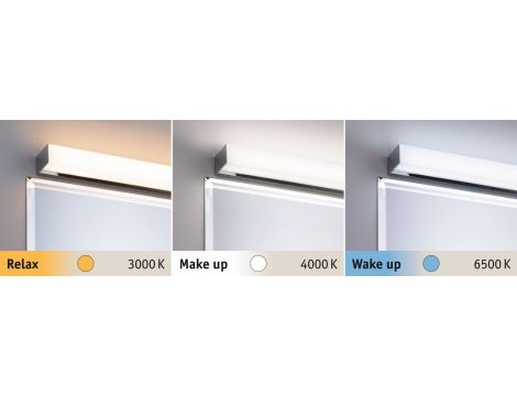 Oprawa ścienna TOVA LED nad lustro DIM 8.7W 800lm 900mm 2700-6500K IP44 230V biały chrom/  tworzywo sztuczne - 8