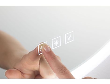 Lustro łazienkowe MIRRA LED 22W DIM 1600lm 2700/4000/6500K 800x600mm IP44 230V biały / lustro / metal / akryl - 3