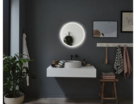 Lustro łazienkowe MIRRA LED 21W DIM 1580lm 2700/4000/6500K 600mm IP44 230V biały / lustro / metal / akryl - 7