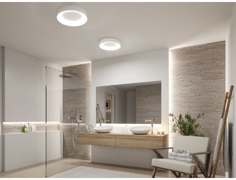 Plafoniera CASCA LED 23W 2100lm okrągła 400mm 2700/4000/6500K IP44 230V biały / tworzywo sztuczne - 2