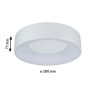 Plafoniera CASCA LED 16W 1400lm okrągła 300mm 2700/4000/6500K IP44 230V biały / tworzywo sztuczne - 7