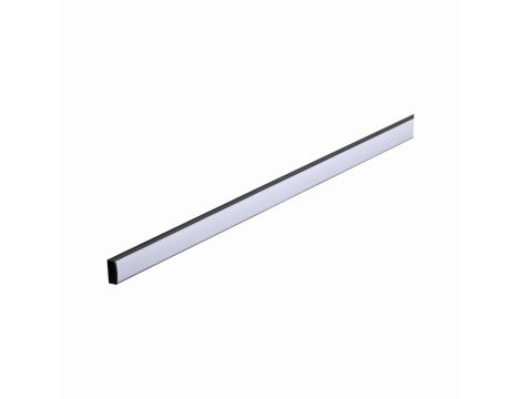Profil taśmy Base LED biały dyfuzor 2m czarny / aluminium / tworzywo sztuczne - 4
