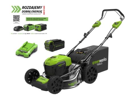 40V Kosiarka akumulatorowa z napędem 46cm GD40LM46SPK4 zestaw ładowarka + aku 4Ah