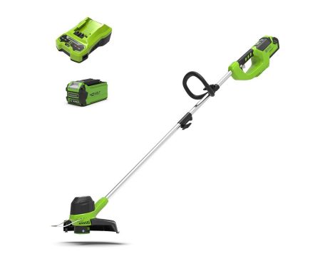 40V Podkaszarka Greenworks G40LTK2 zestaw ładowarka + aku 2Ah