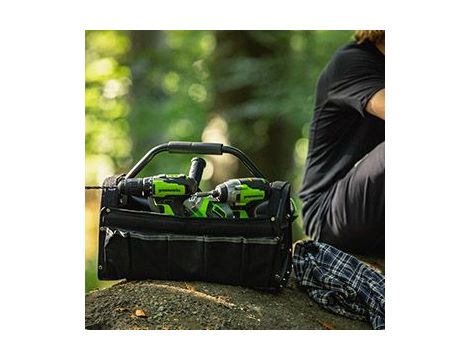 24V wiertarko-wkrętarka GD24DD60K2 Greenworks zestaw ładowarka + aku 2Ah + walizka - 5